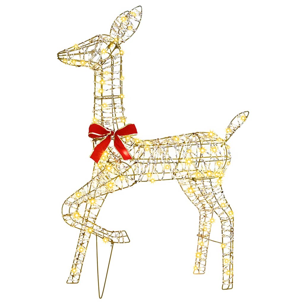 Reindeer Family 3 pcs Warm white 67 x 26 x 127 cm PET